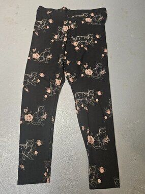 Torrid Nightfall Kitten Floral Leggings, size 1X